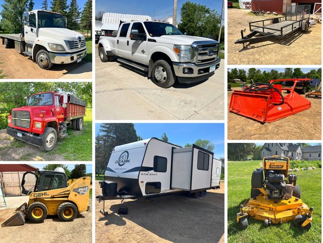 Image for Vehicles, Equipment & Toy Hauler Auction: F-350, Roll Back, Dump Truck, Gehl Skid Steer & More (163486)