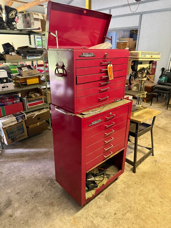 Brook Park Moving Auction: John Deere Mower, Tools, Furniture, Household