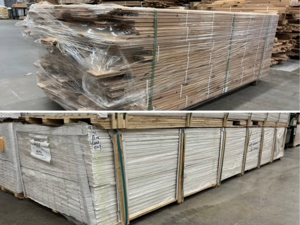 Surplus Hardwood Flooring & Primed Trim Boards (159790)