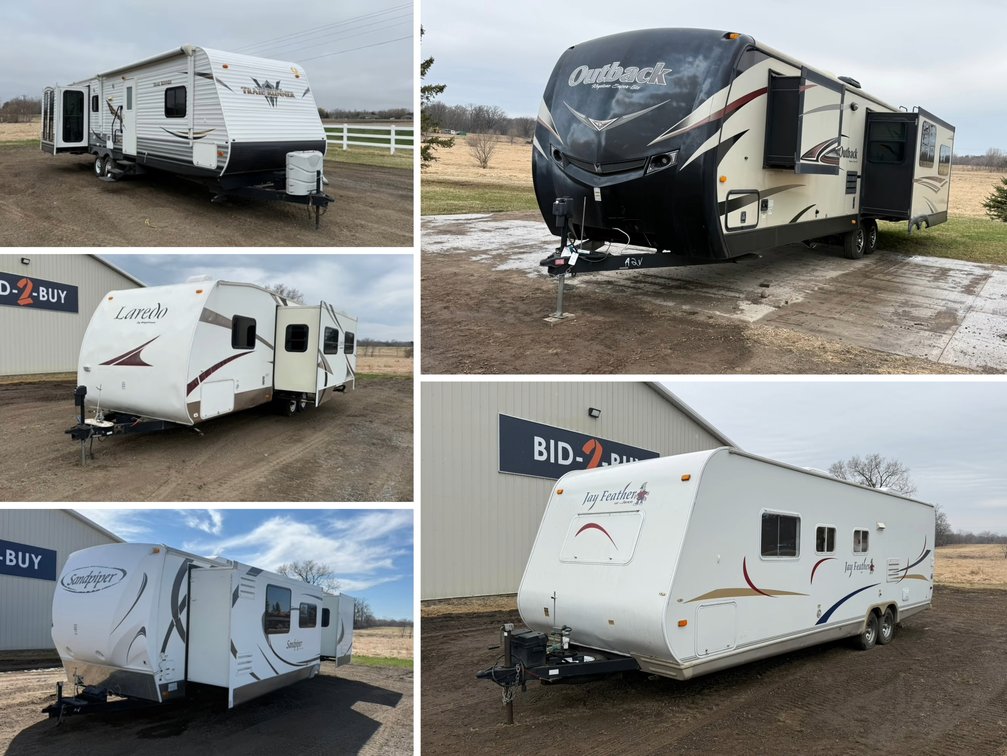 (12) Travel Trailer Campers (160290)