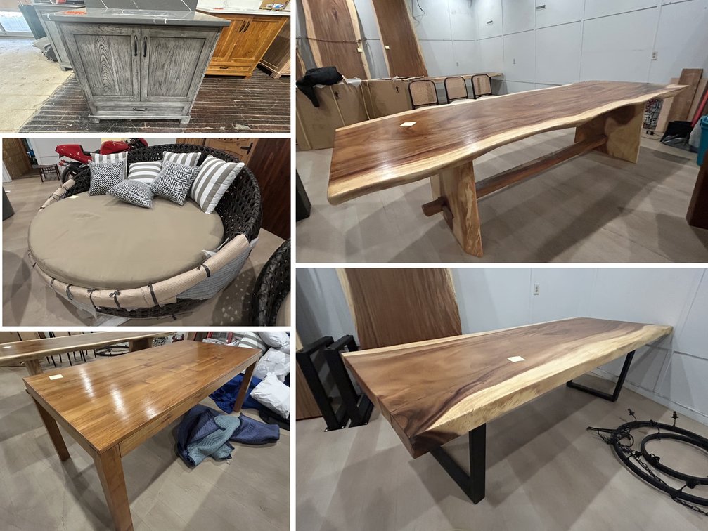 Live Edge Suar Table, Bathroom Vanities & Teak Furniture (158171)