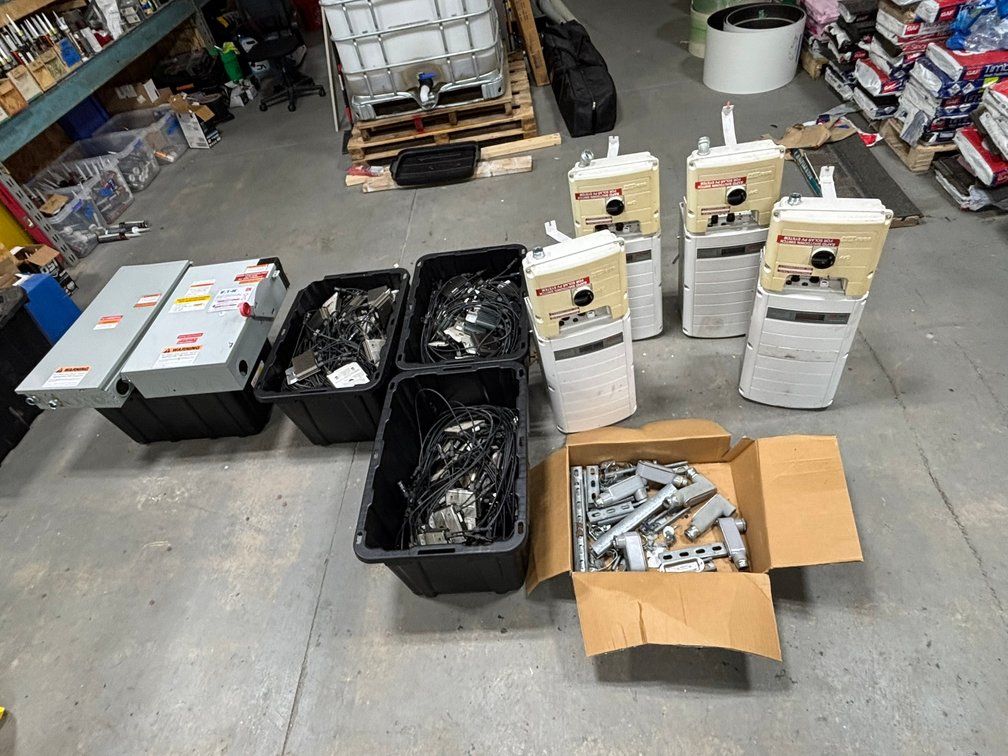 Contractor Surplus: 2023 Chevy Box Truck, Enclosed Trailer, Solar Panels & Building Materials