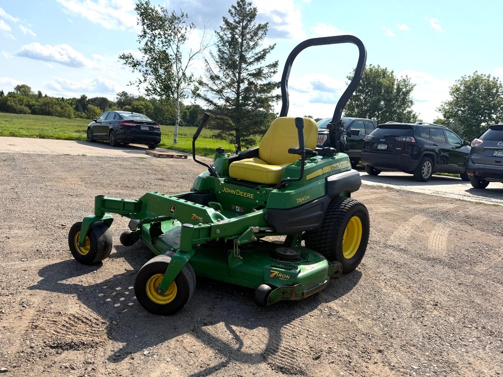 1966 Ford Mustang & John Deere Z840A  Z-Trak Commercial Lawn Mower