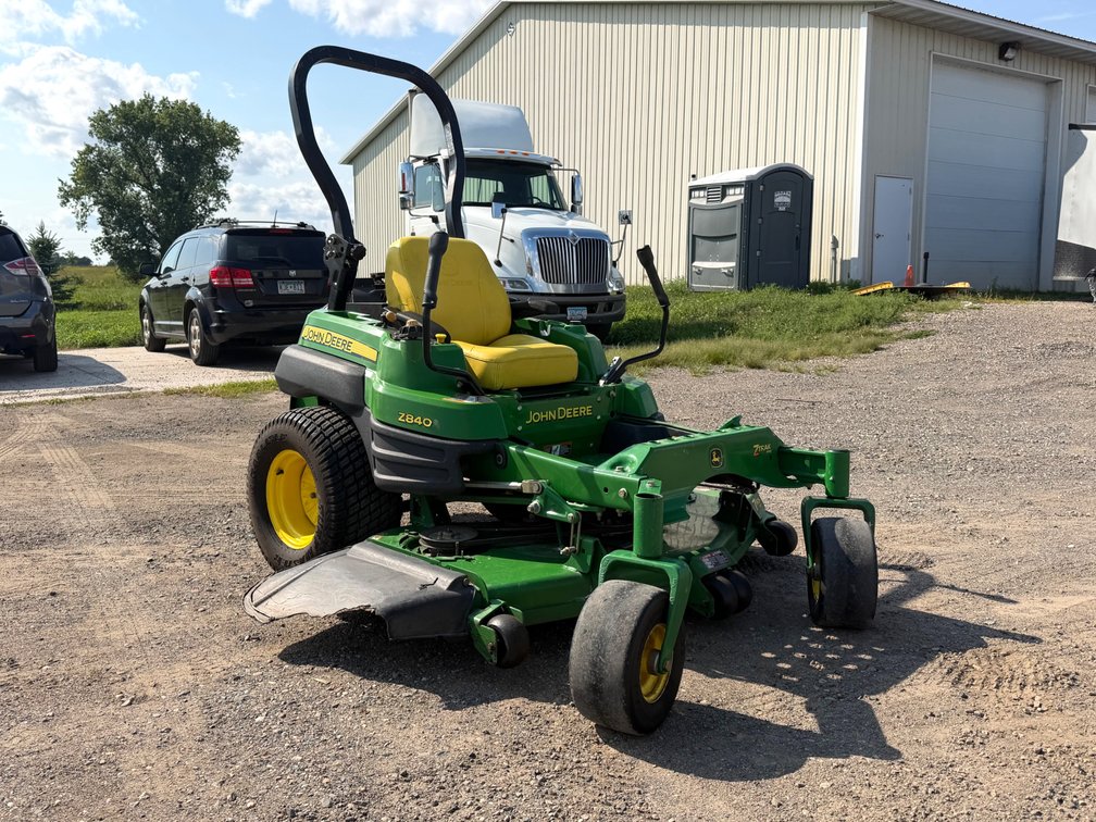 1966 Ford Mustang & John Deere Z840A  Z-Trak Commercial Lawn Mower