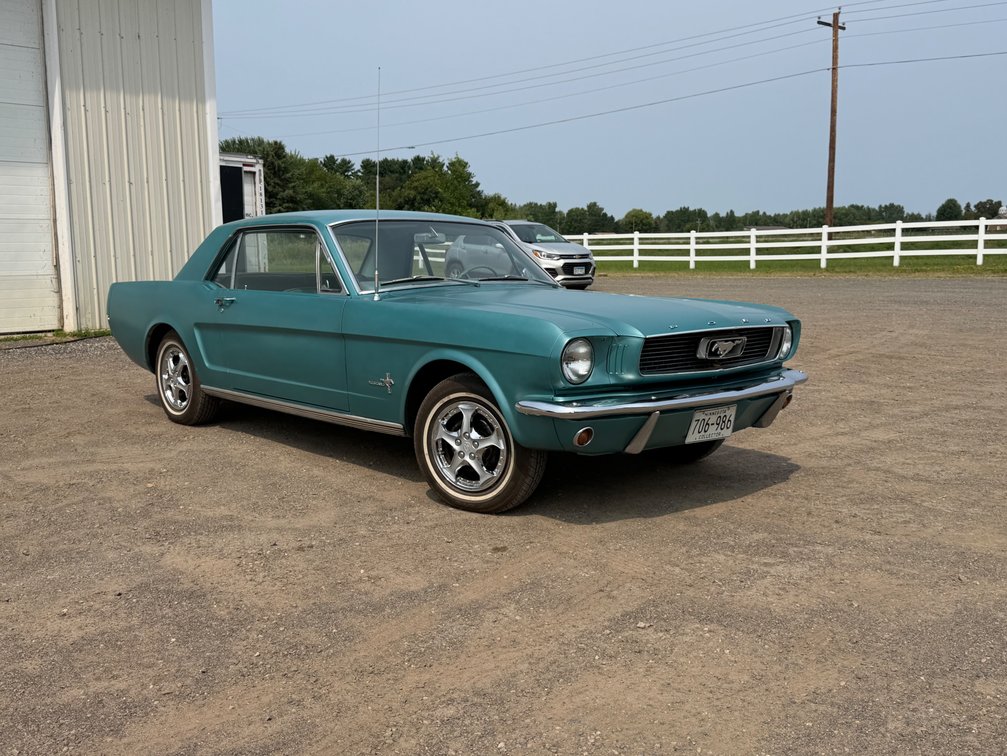 1966 Ford Mustang & John Deere Z840A  Z-Trak Commercial Lawn Mower