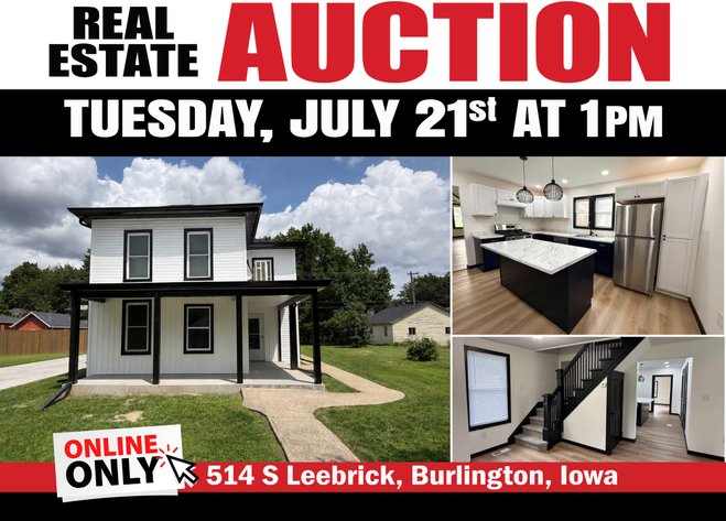 Burlington, Iowa Real Estate Auction - 514 S Leebrick
