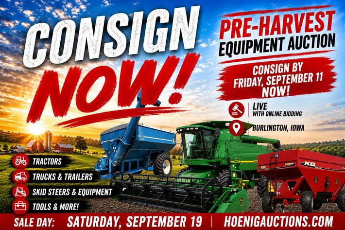 Pre-Harvest Equipment Auction