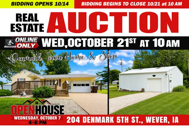 2-Bedroom Home & Shop, Denmark, IA