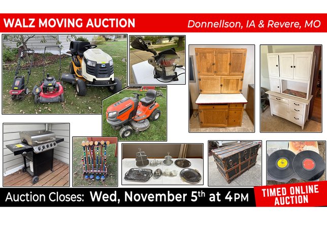 Walz Moving Auction