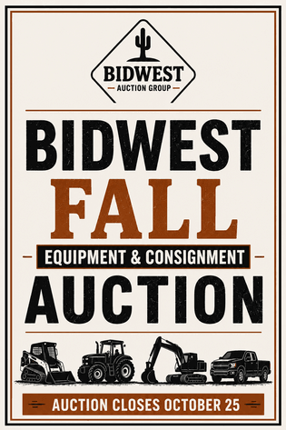 Image for Bidwest Fall Equipment & Consignment Auction