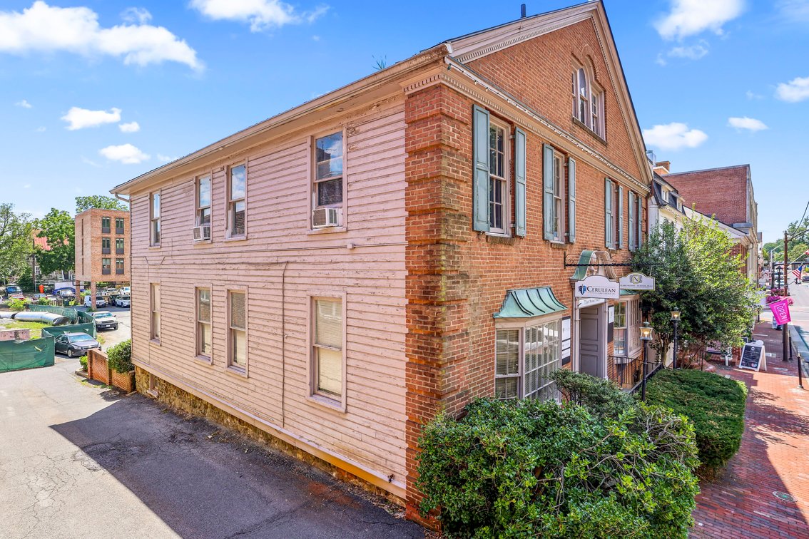 Image for Rare Downtown Leesburg, VA Opportunity! 3 Attached Buildings with 13 Parking Spaces on E. Market St. Across from the Historic Courthouse — Selling as a Single Offering!!