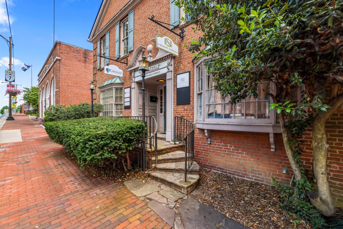 Image for Rare Downtown Leesburg, VA Opportunity! 3 Attached Buildings with 13 Parking Spaces on E. Market St. Across from the Historic Courthouse — Selling as a Single Offering!!