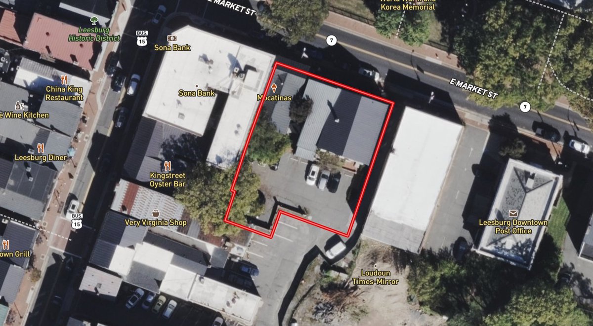 Image for Rare Downtown Leesburg, VA Opportunity! 3 Attached Buildings with 13 Parking Spaces on E. Market St. Across from the Historic Courthouse — Selling as a Single Offering!!