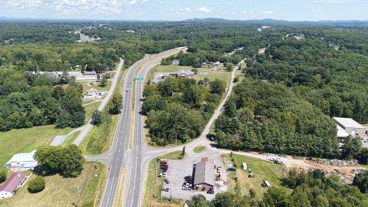 Image for Valuable 3.12 +/- Acre Corner Parcel w/4 BR Brick Home, Frontage on Rt. 460 & Sunburst Rd. Southeast of Lynchburg, VA--Campbell County