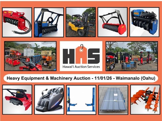 Heavy Equipment & Machinery Auction – Waimanalo (Oahu)
