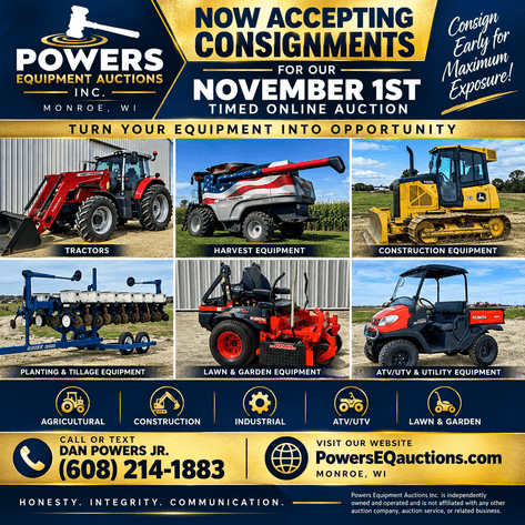 Image for November 1st - Farm & Construction Equipment Consignment Auction