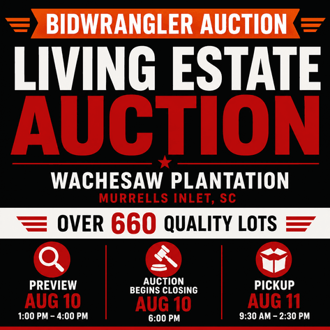 Image for August 10, 2026 – Living Estate Auction | Wachesaw Plantation | Murrells Inlet, SC