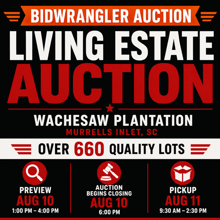 Image for August 10, 2026 – Living Estate Auction | Wachesaw Plantation | Murrells Inlet, SC