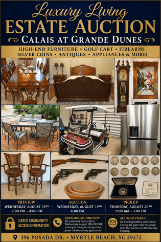 Image for Luxury Living Estate Auction: Calais at Grande Dunes
