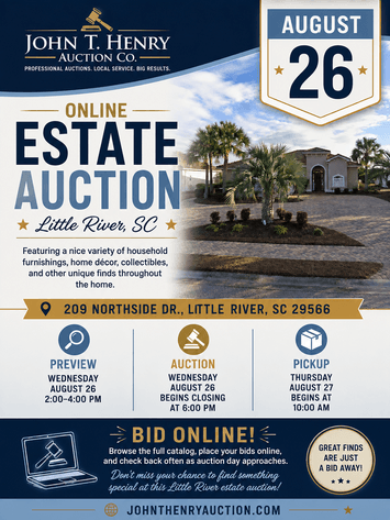 Image for Northside Drive Estate Auction – Little River, SC