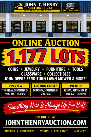 Image for 9/24/2026 - MB Consignment Auction - 3081 Waccamaw Blvd. Myrtle Beach, SC 29579