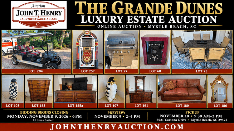 Image for 11/9/2026 - The Grande Dunes Luxury Estate Auction - 8021 Cortona Drive Myrtle Beach, SC 29572