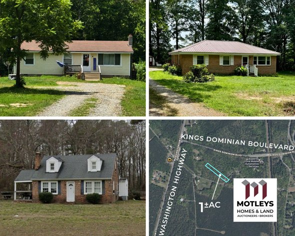 Image for ABSOLUTE Auction | Ashland, Montpelier & Beaverdam, VA | 4 Properties | 3 Single-Family Homes & 1 Vacant Lot | Divorce Settlement | Sold Individually | 23005, 23192, & 23015