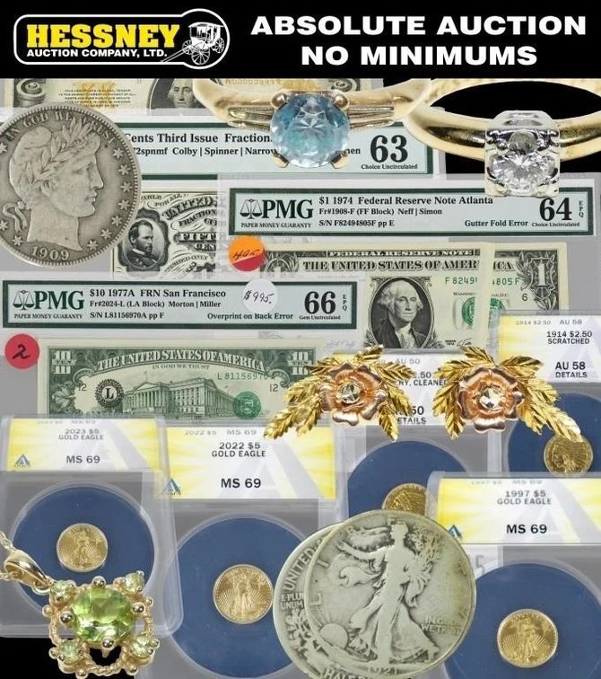 Image for 10/10/26 October Coin, Jewelry & Stamp Auction  Online Only Auction