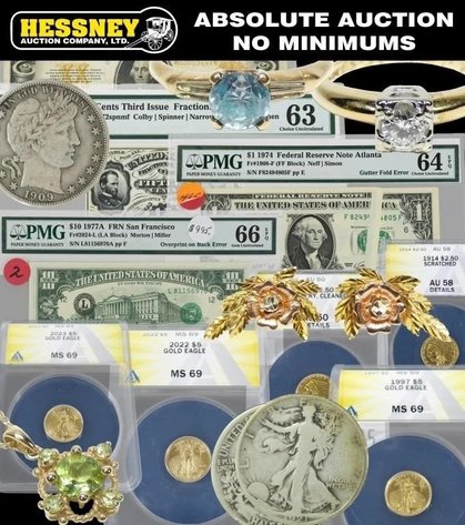 Image for 10/10/26 October Coin, Jewelry & Stamp Auction  Online Only Auction