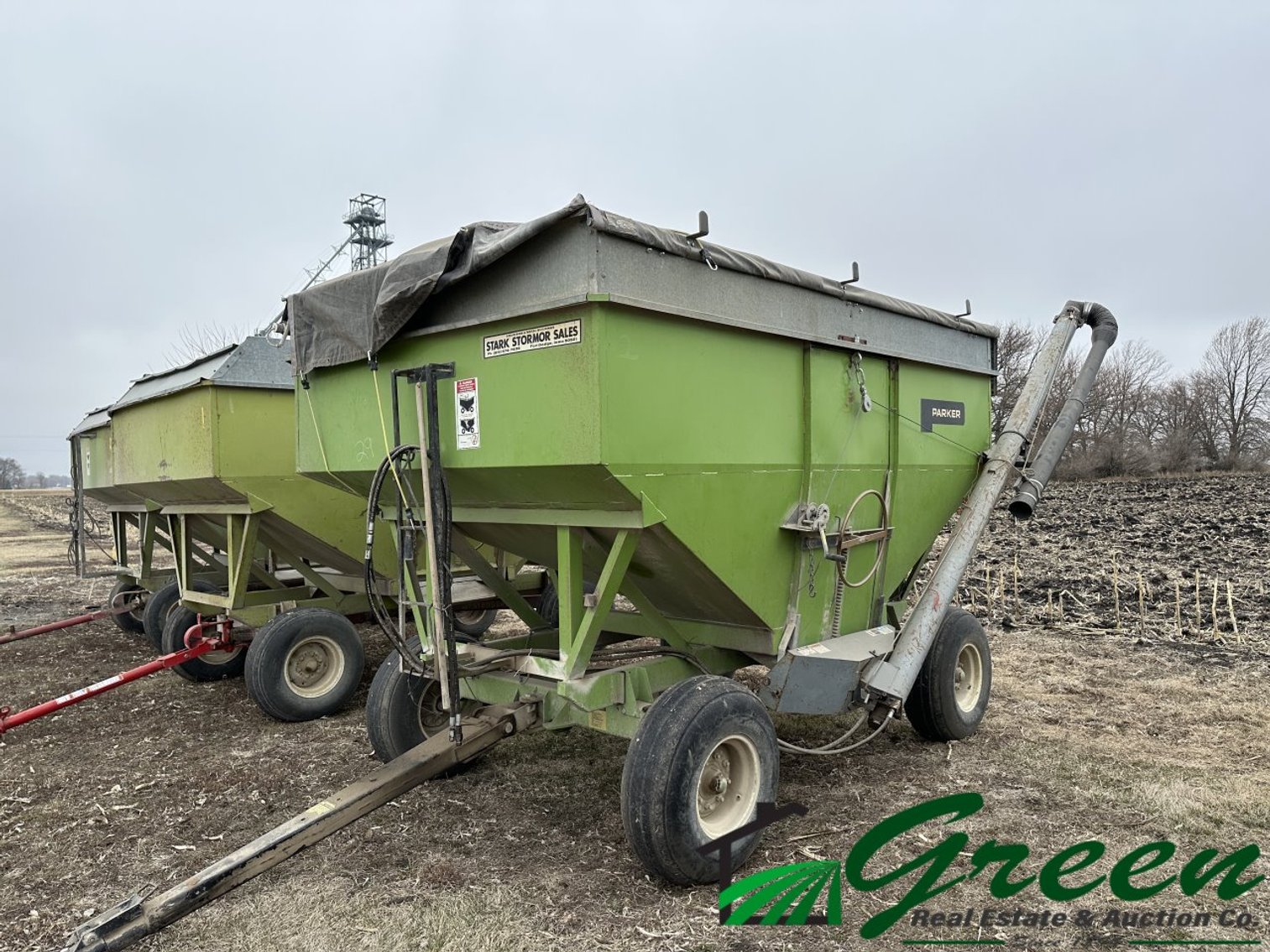 Image for 60x90 building & clean line of farm equipment auction