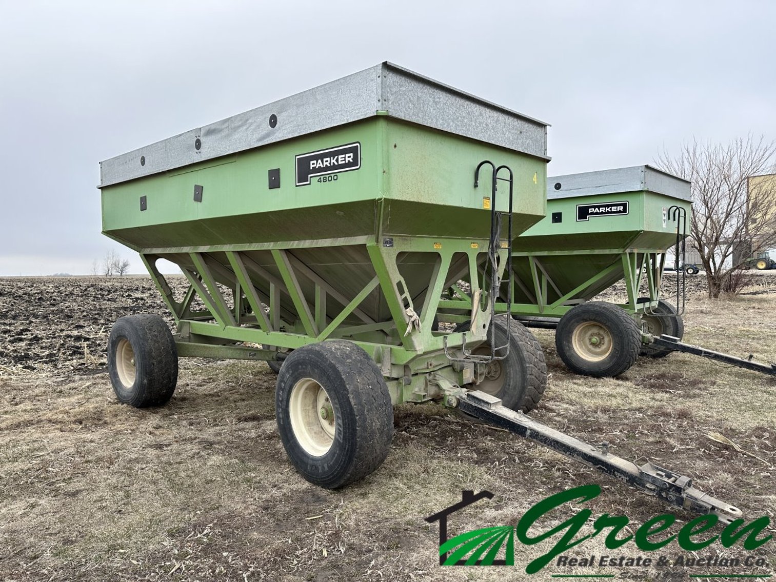 Image for 60x90 building & clean line of farm equipment auction