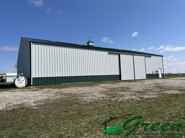 Image for 60x90 building & clean line of farm equipment auction
