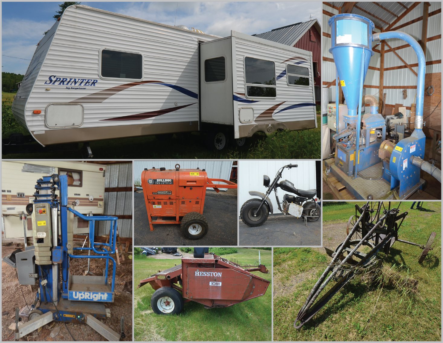 Image for WIRE RECYCLING EQUIP, LIFTS, TOOLS, CAMPER, AND MORE - Rice Lake, WI