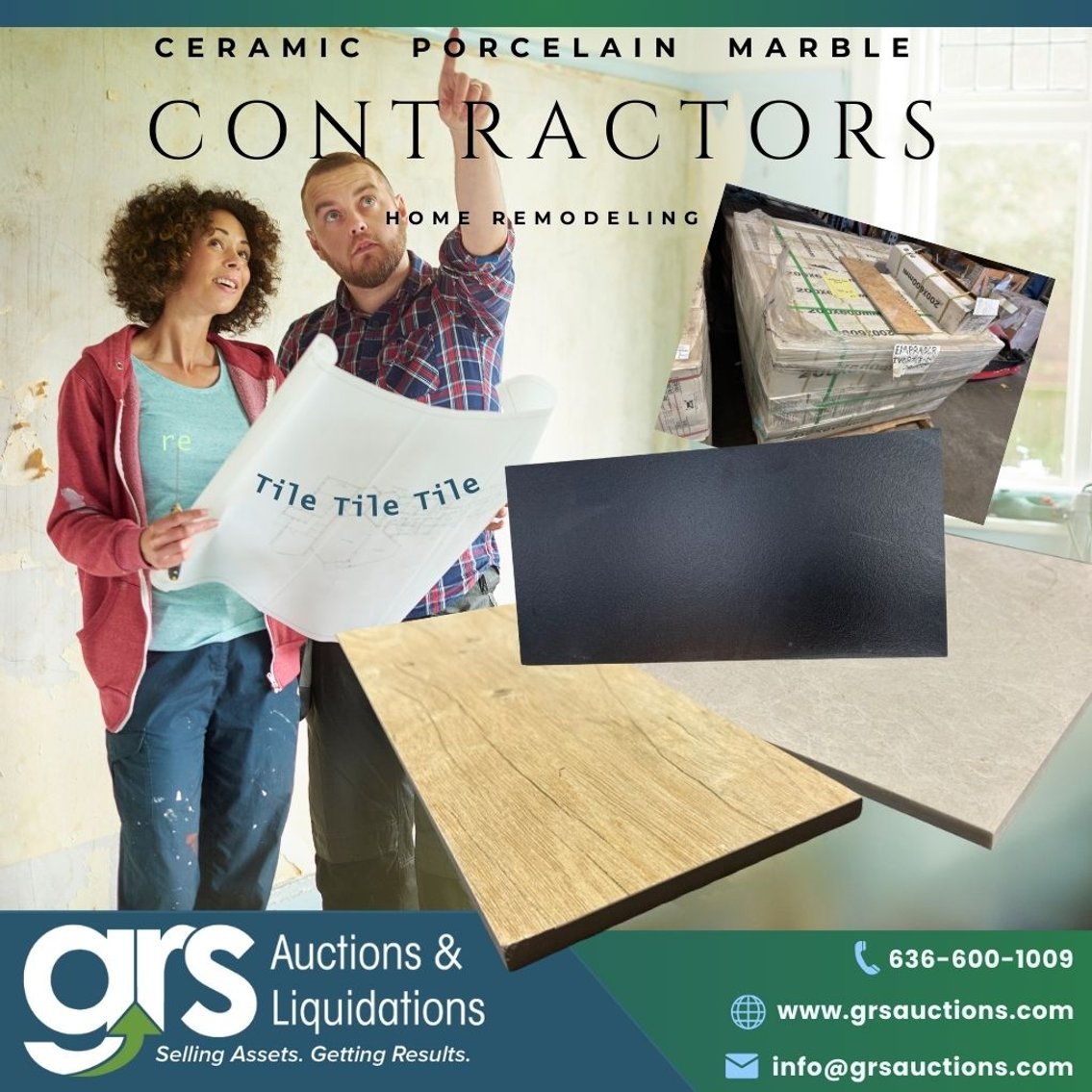 Contractors Pallets of Porcelain, Ceramic and Marble