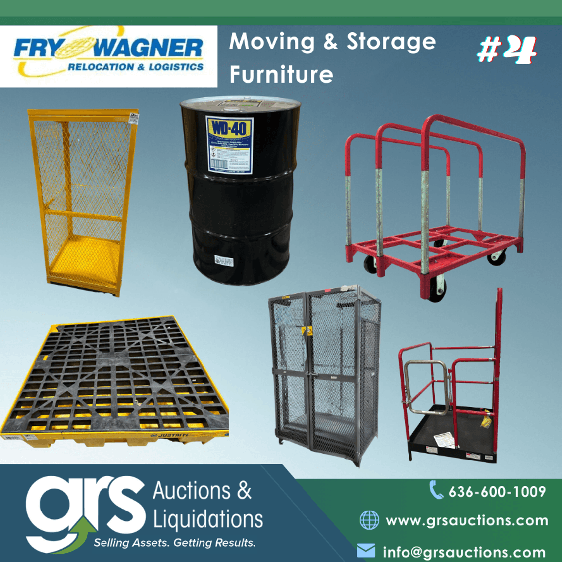 Fry Wagner Moving & Storage Liquidation: Warehouse Equipment, Material Handling & Shop Tools | 4th Auction Series