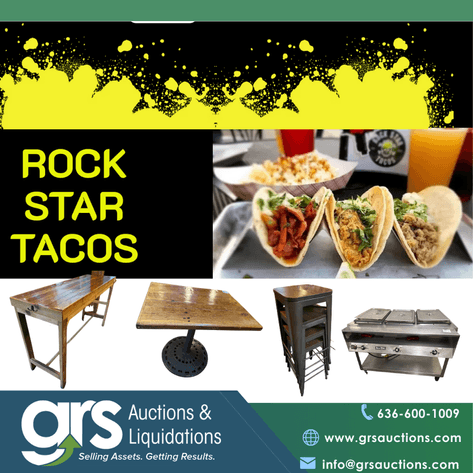 Image for Have you thought About Visiting RockStar TACO Online auction for dining and Kitchen equipment?