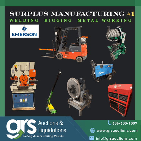 Image for Online Auction of Emerson Surplus Manufacturing Assets #1