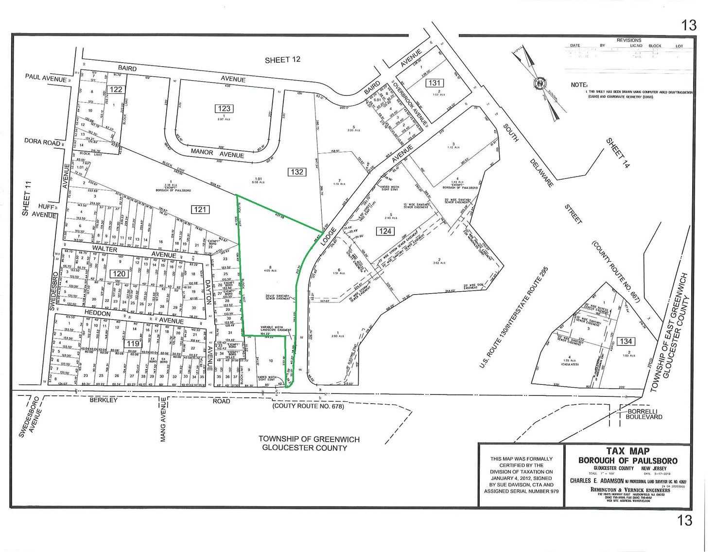 Image for Prime 4 +/- Acres Located in the Interchange Redevelopment Zoning District in Paulsboro