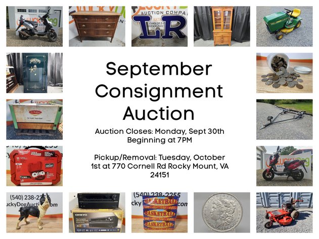 Image for September Consignment Auction