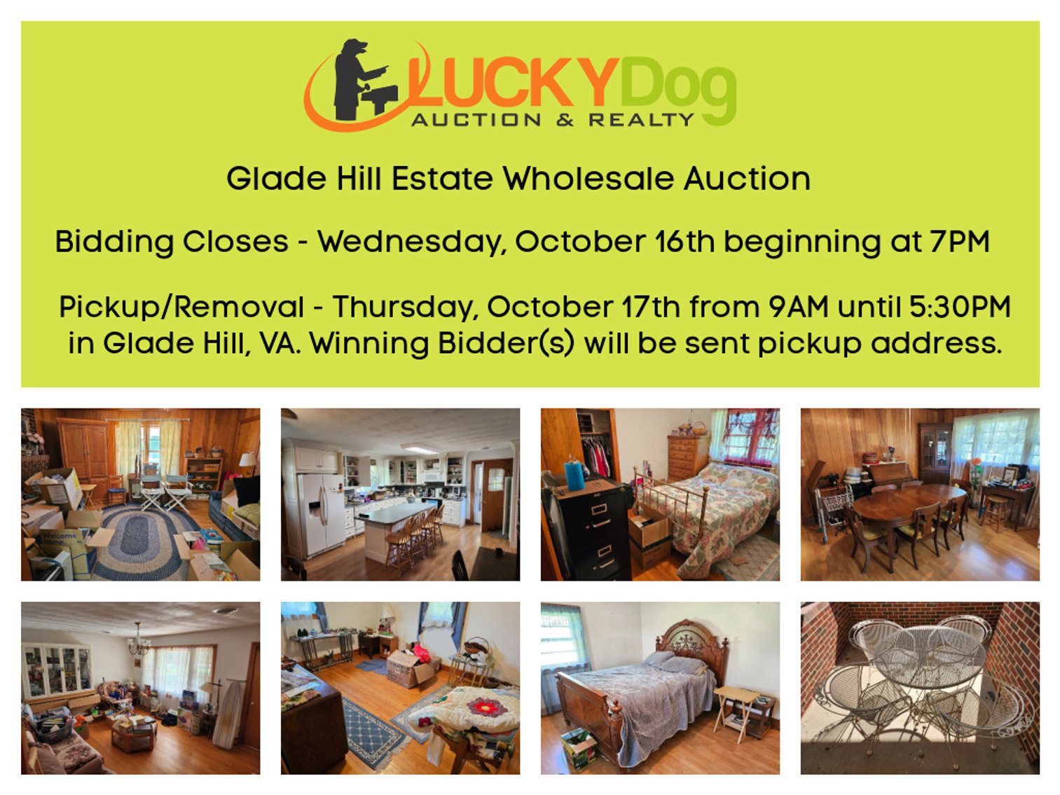 Image for Glade Hill Estate Wholesale Auction