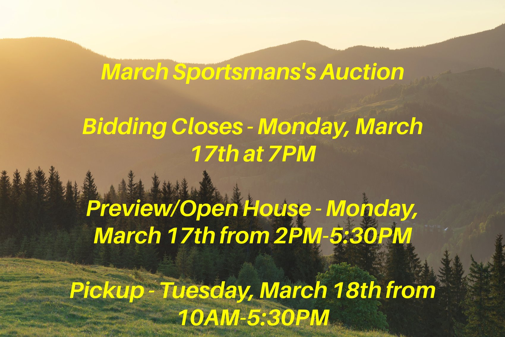 Image for March Sportsman's Auction
