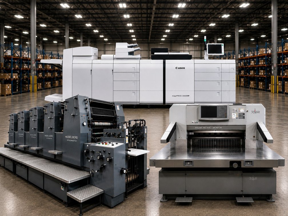 Image for Commercial Printing, Digital Press & Bindery Equipment Auction