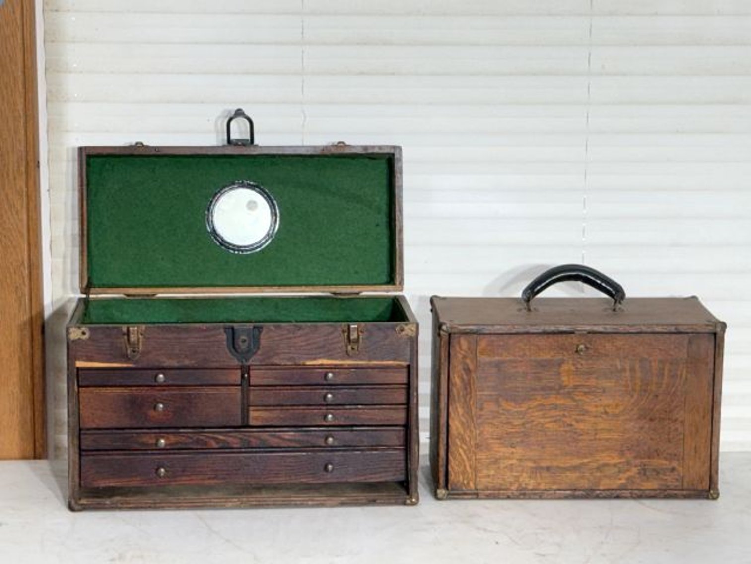 Image for MT VERNON-ANTIQUES-SLAG GLASS LAMPS-WOODWORKING