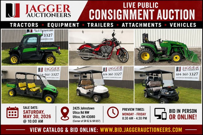 Image for JAGGER MAY 2026 EQUIPMENT CONSIGNMENT