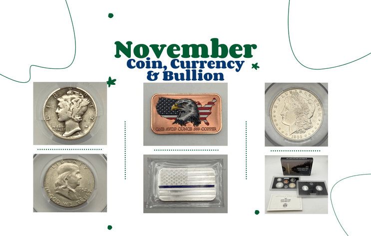 Image for Coins, Currency & Bullion November 2024