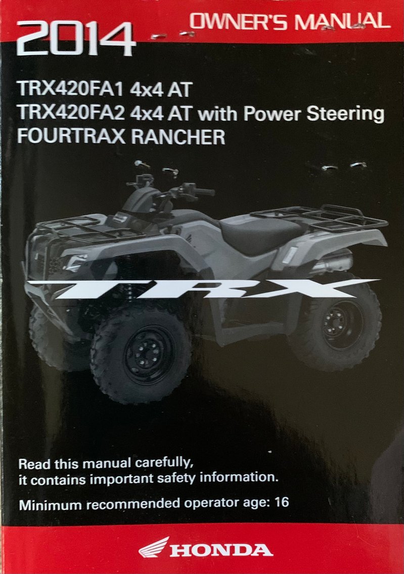 Image for 2014 Honda 420 Rancher 4x4 4 Wheeler with KFi Open Trail 54” Blade