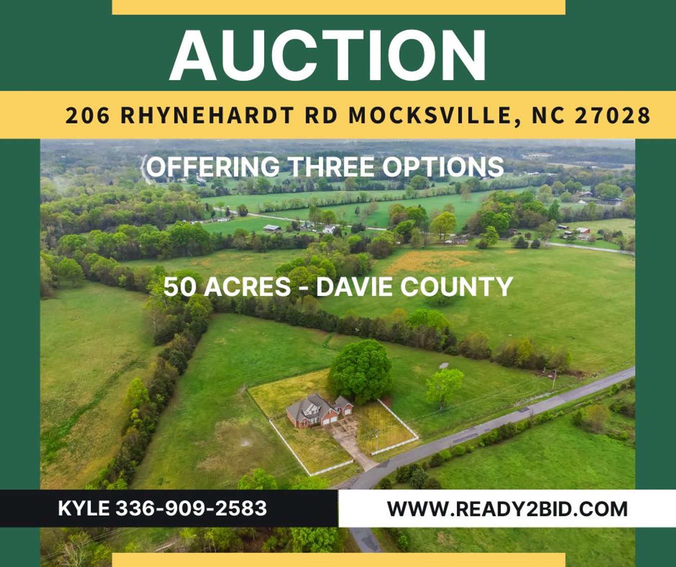 50 Acres & House in Farmington - Bidder's Choice