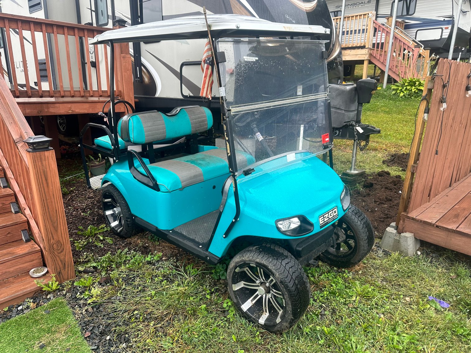 Mountain Getaway - West Jefferson: Passport Elite Camper + Golf Cart