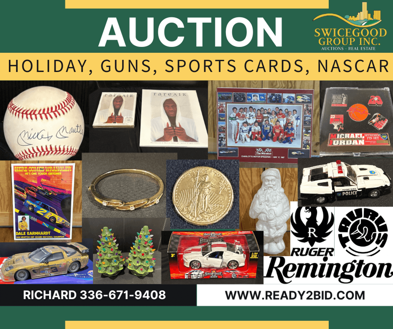 Holiday, Guns, Sports Cards, NASCAR