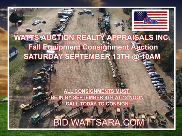 Image for Fall Equipment Consignment Auction